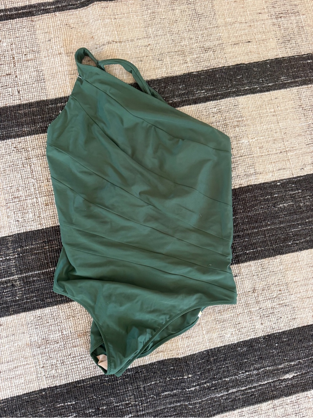 SUMMERSALT OnePiece Swimsuit Green P Asymmetric One Shoulder Size 16